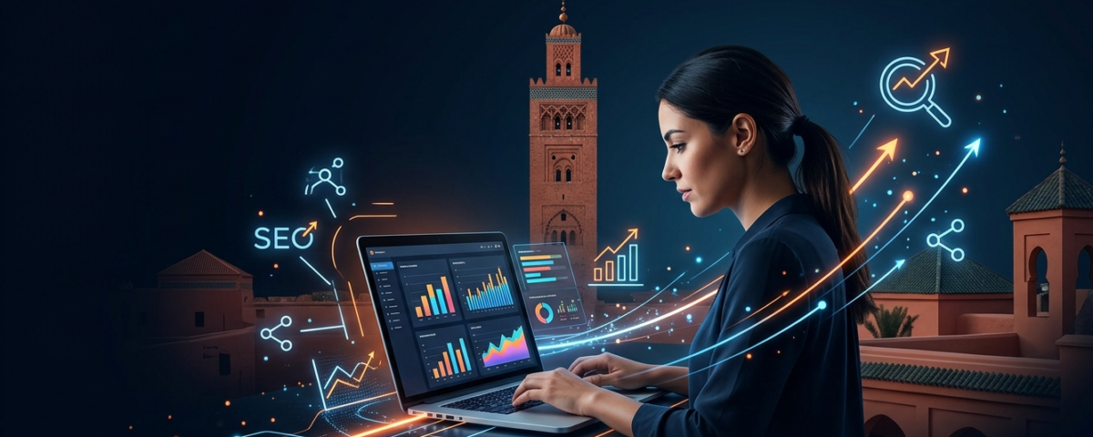 marketing digital à Marrakech stratégie SEO et création site web pour entreprises marocaines