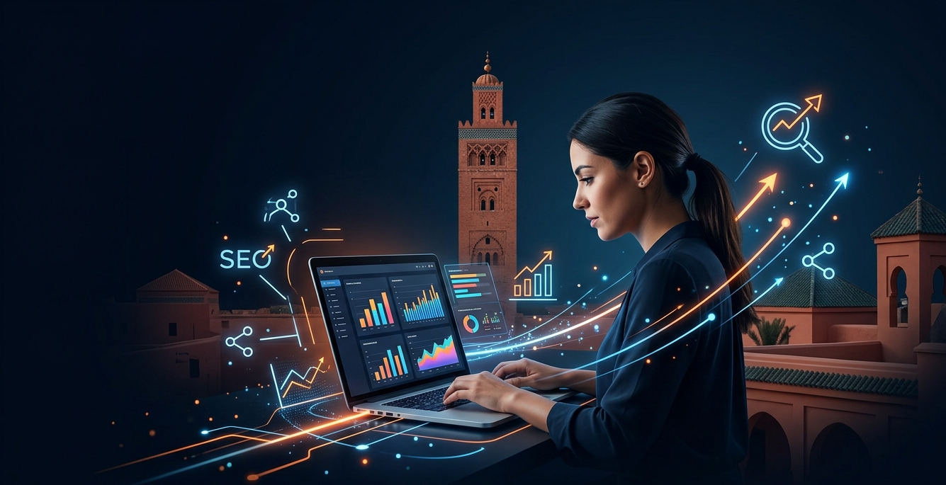 marketing digital à Marrakech stratégie SEO et création site web pour entreprises marocaines